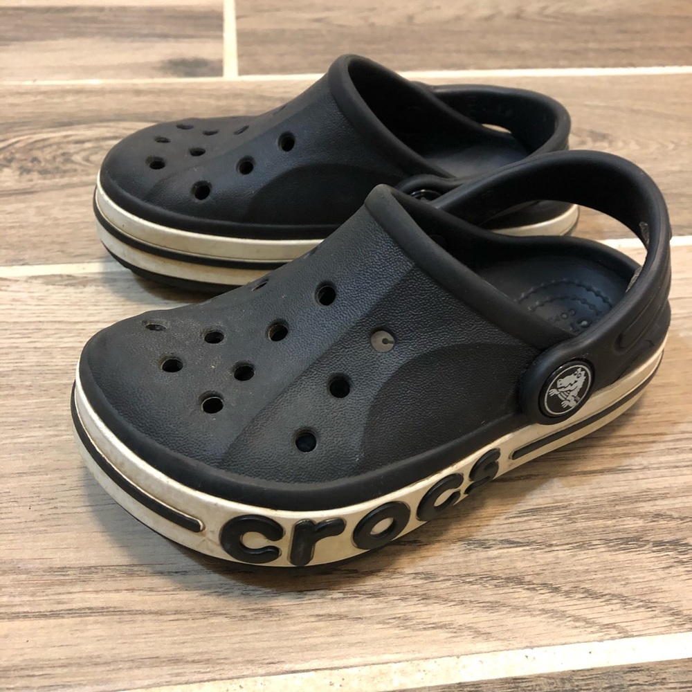 Crocs Toddler Size 8 Black & White